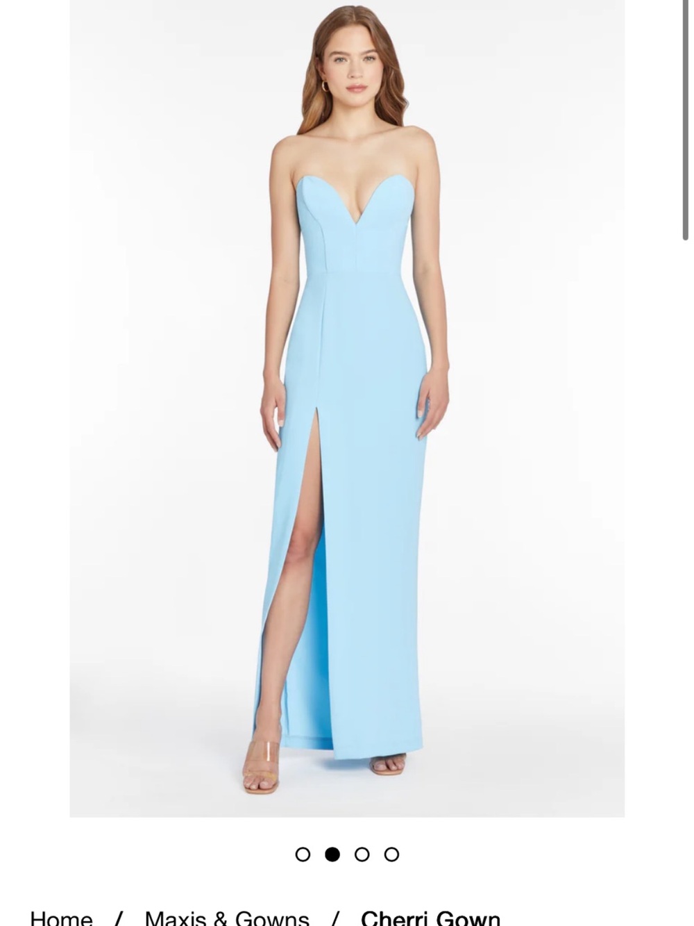 Amanda Uprichard Cherri Gown Blue